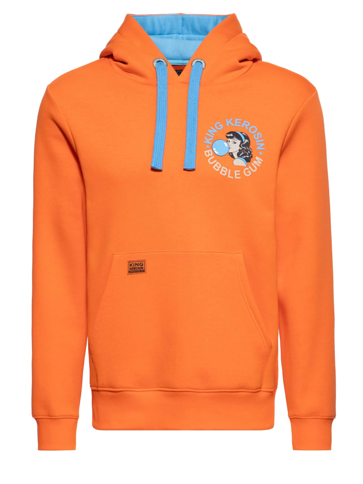 

Худи King Kerosin цвета «жевательная резинка» оранжевого цвета