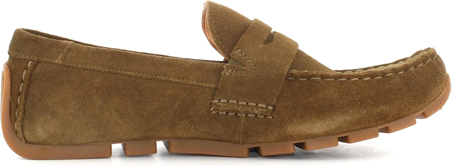 Мужские лоферы Clarks Oswick Bar, оливковый — фото 4