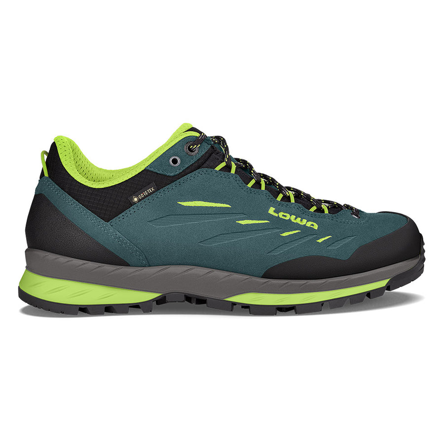 

Мужские треккинговые ботинки LOWA DELAGO GTX LO, цвет Petrol/Lime
