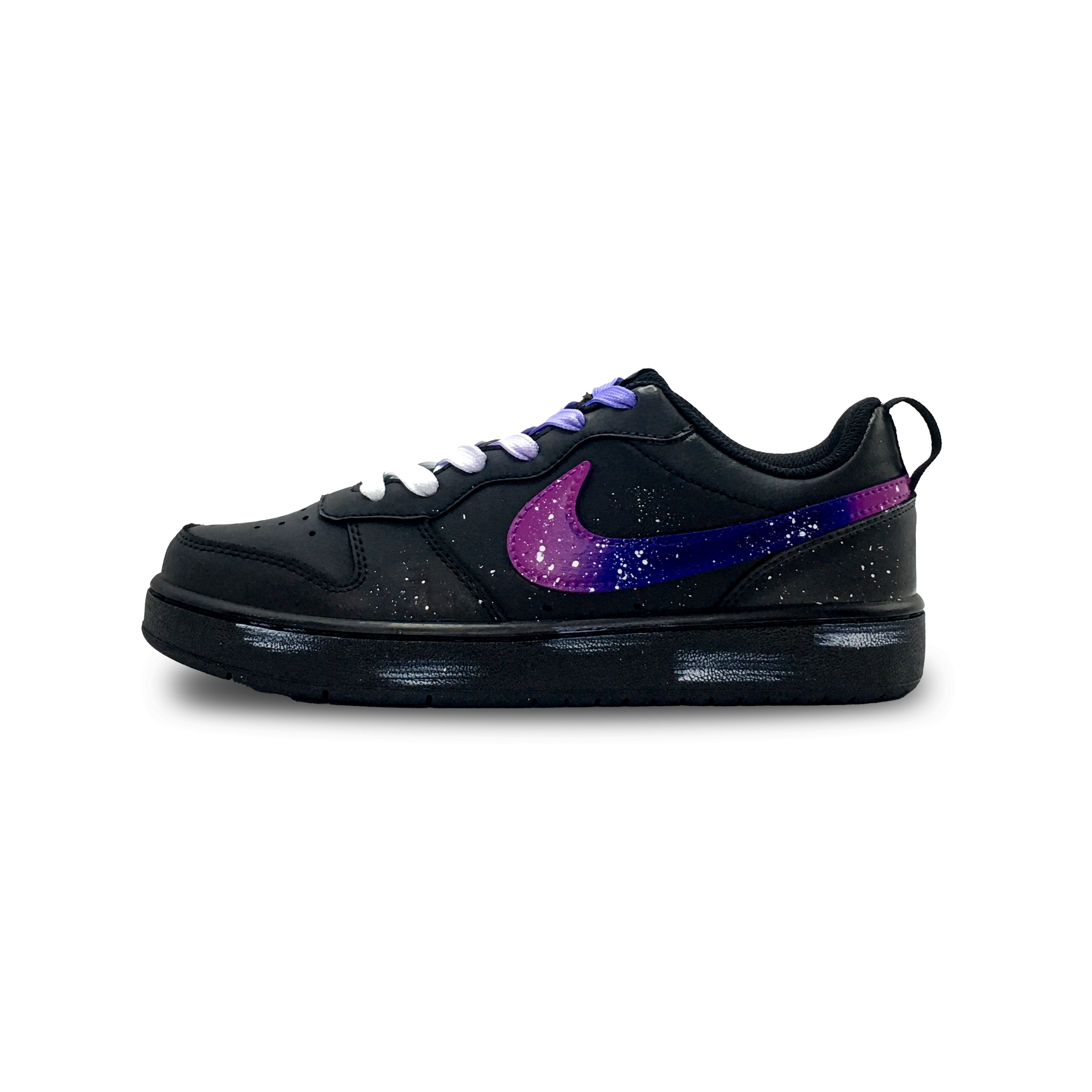 

Nike Повседневные скейтбордические кроссовки Court Borough Dreamy Sea Slip Resistant Abrasion Resistant низкие детские unisex black