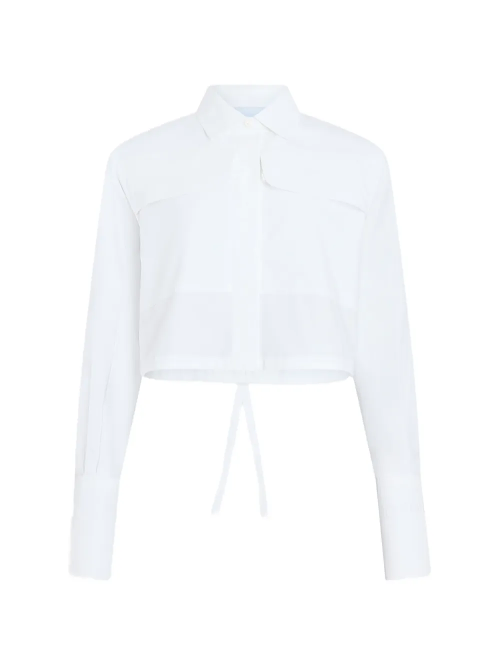 

Укороченная сафари-рубашка PATOU, белый