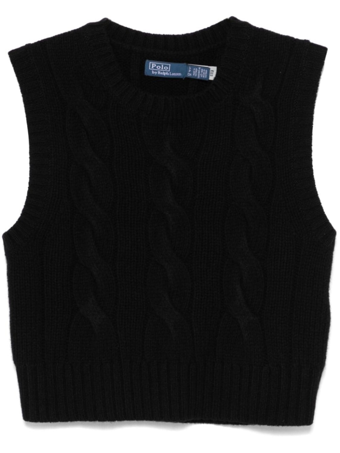 

Polo Ralph Lauren жилет фактурной вязки, черный