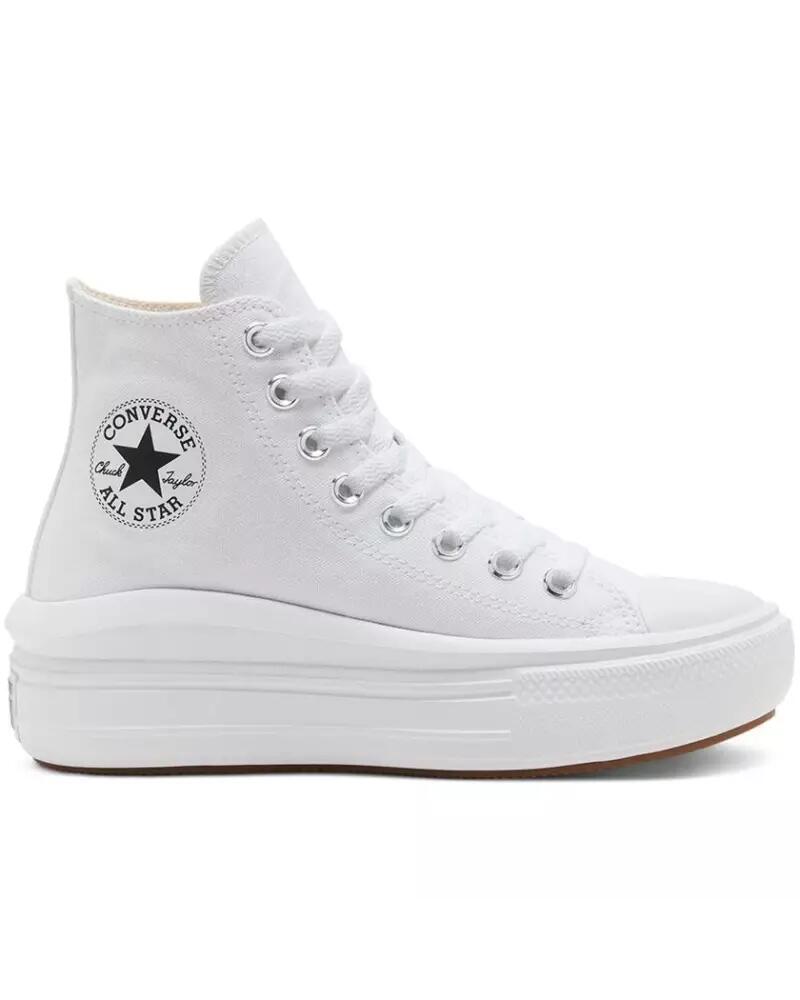 Кеды Converse Chuck Taylor All Star Move Hi, белые, унисекс