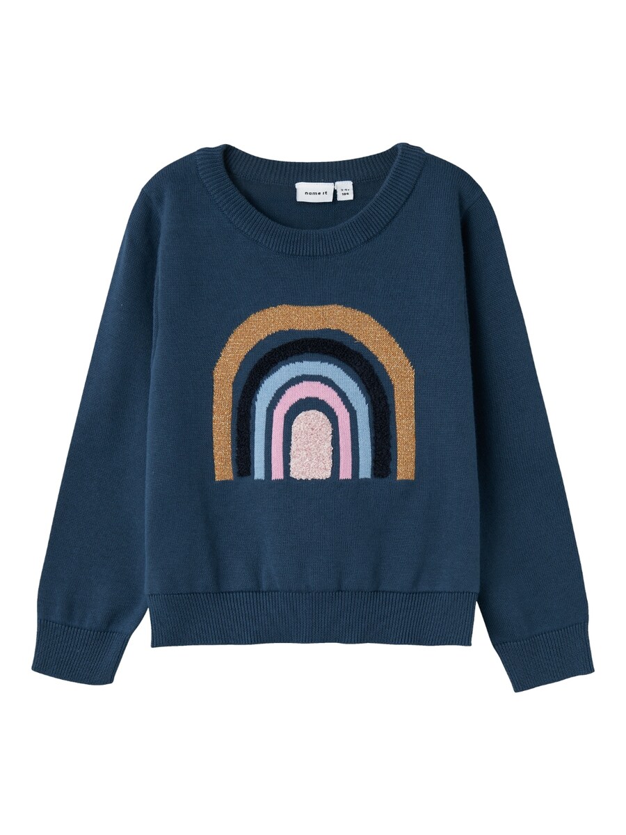 

Свитер NAME IT Sweater KIBOW, цвет Night blue/Light blue