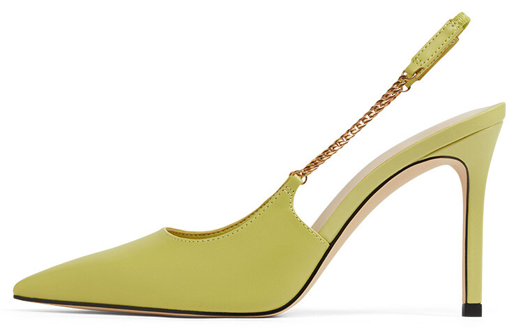 

Туфли на высоком каблуке женские горчично-желтые Charles&Keith