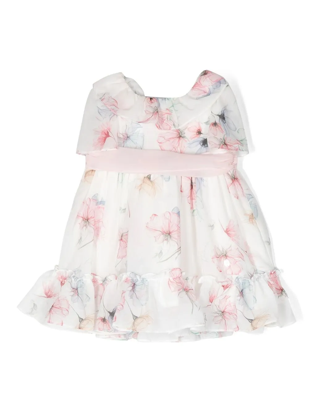 

Платье с цветочным принтом Patachou, белый