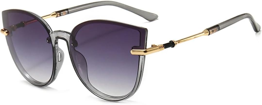 

Солнцезащитные очки с защитой UV400 | «Кошачий глаз», большая оправа, цветные линзы | для женщин и мужчин, для занятий спортом на открытом воздухе и вождения DSVIGF, Gray Gray