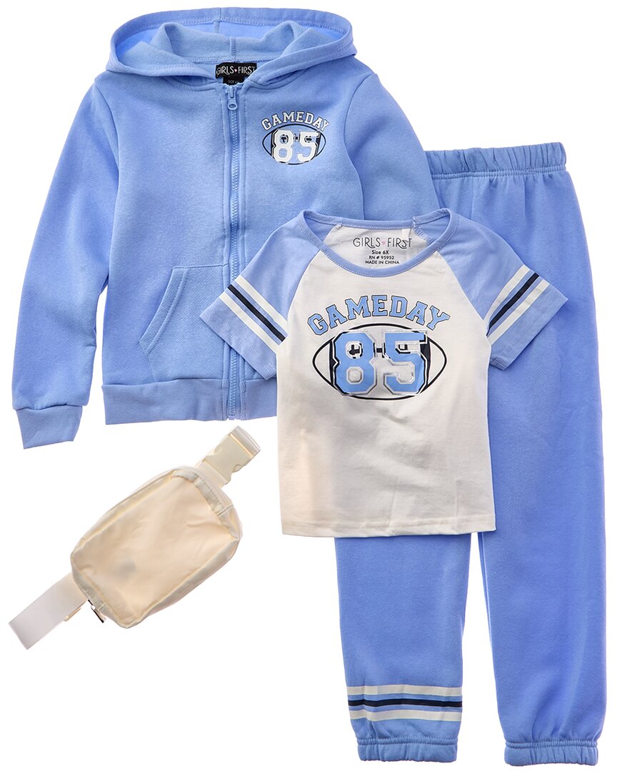 

Комплект из 3 предметов из флиса Freestyle Gameday, синий