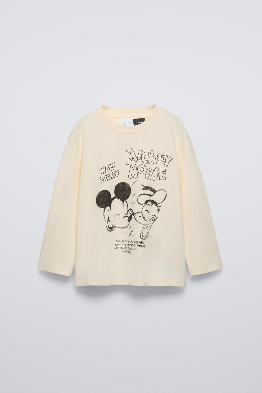 

Футболка микки маус и дональд дак disney ZARA, экрю