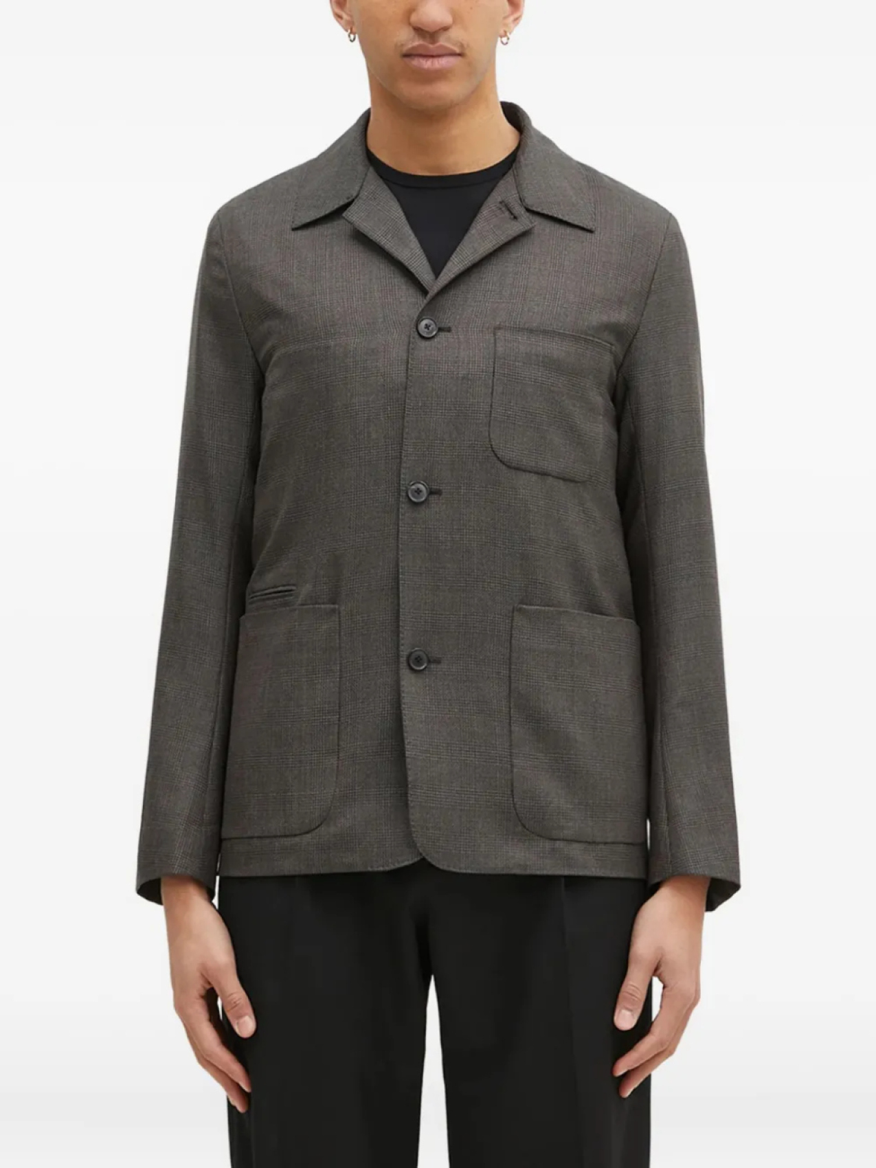 

Пиджак Пола Смита с клетчатым карманом Paul Smith, серый