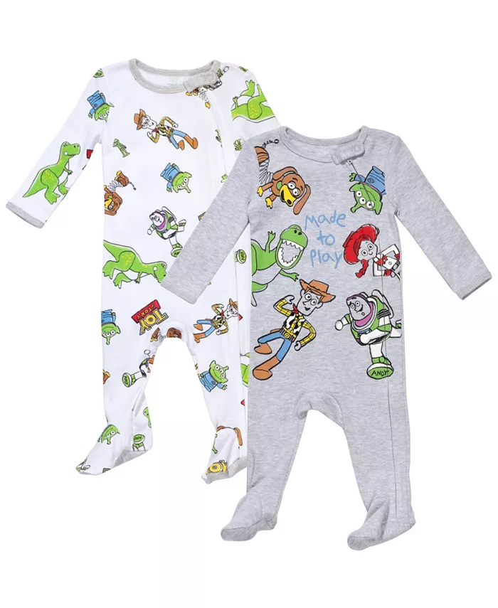 

Детские комбинезоны для сна Disney Baby Boys 2 шт. (Винни Пух, Король Лев, Корпорация монстров Pixar) для новорожденных Toy Story, мультиколор