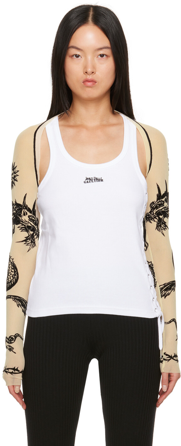 

Off-White Кардиган для безопасного секса Jean Paul Gaultier
