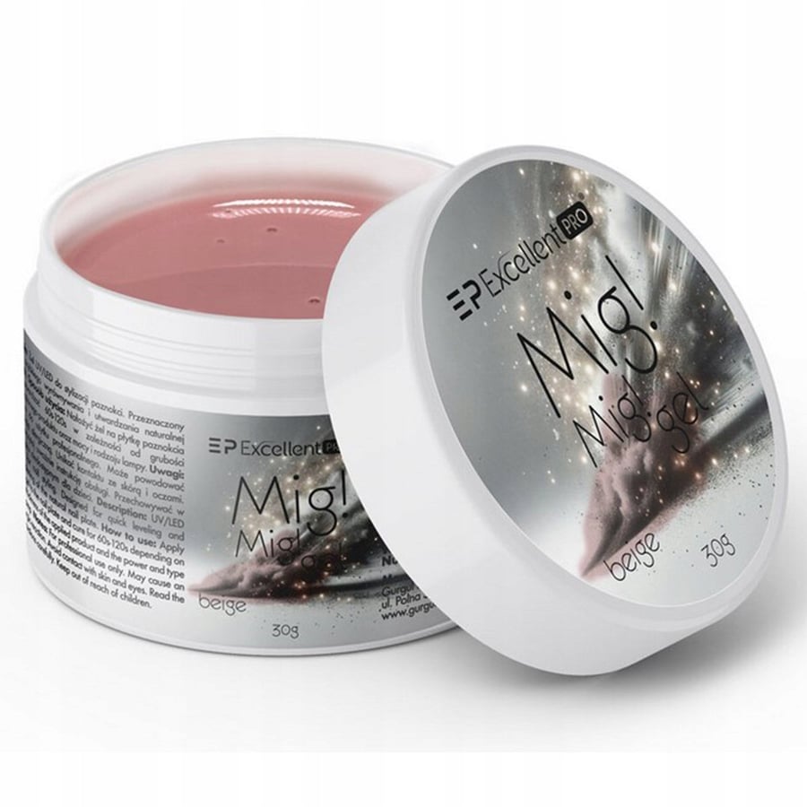 

Excellent Pro Mig Mig Builder Gel Fast Self-Leveling Beige 30 G