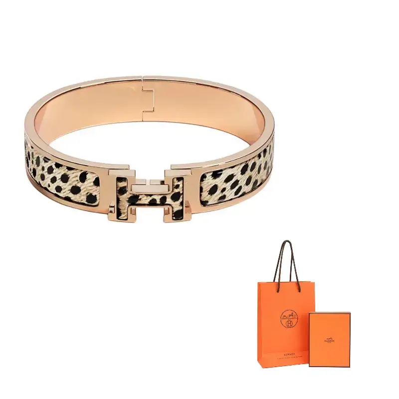 

HERMES Эмалевые браслеты с розовым золотым покрытием, модель Women's Gold