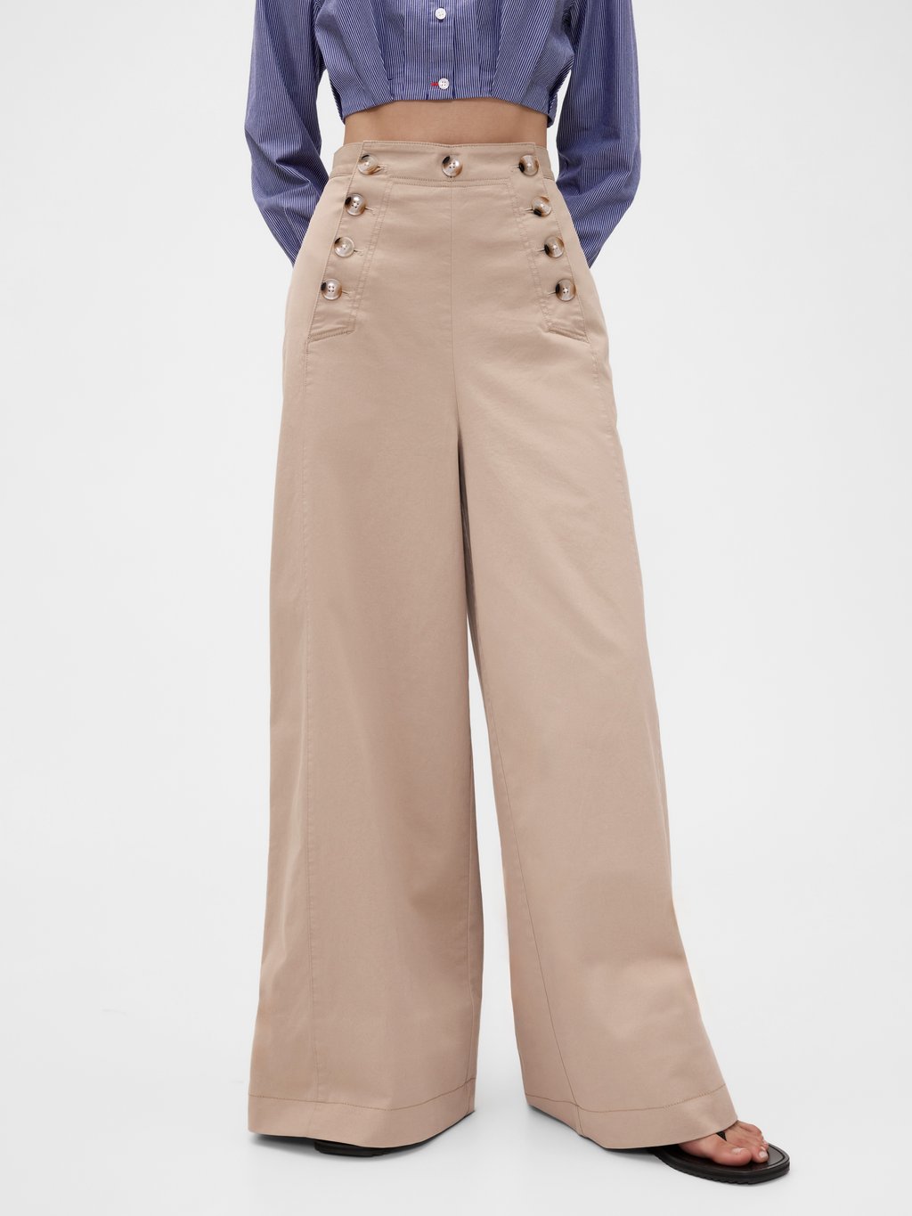 

Брюки STUDIO SAILOR PANT GAP, коричневый