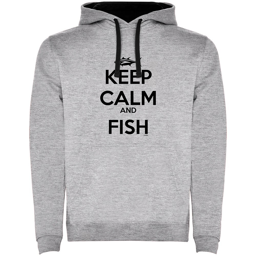 

Худи Kruskis Keep Calm And Fish Two-Colour, серый