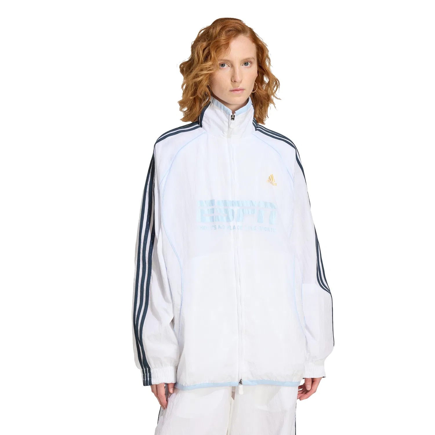 Женская спортивная куртка Teamgeist 2.0 Track Top белого цвета от Adidas — фото 4