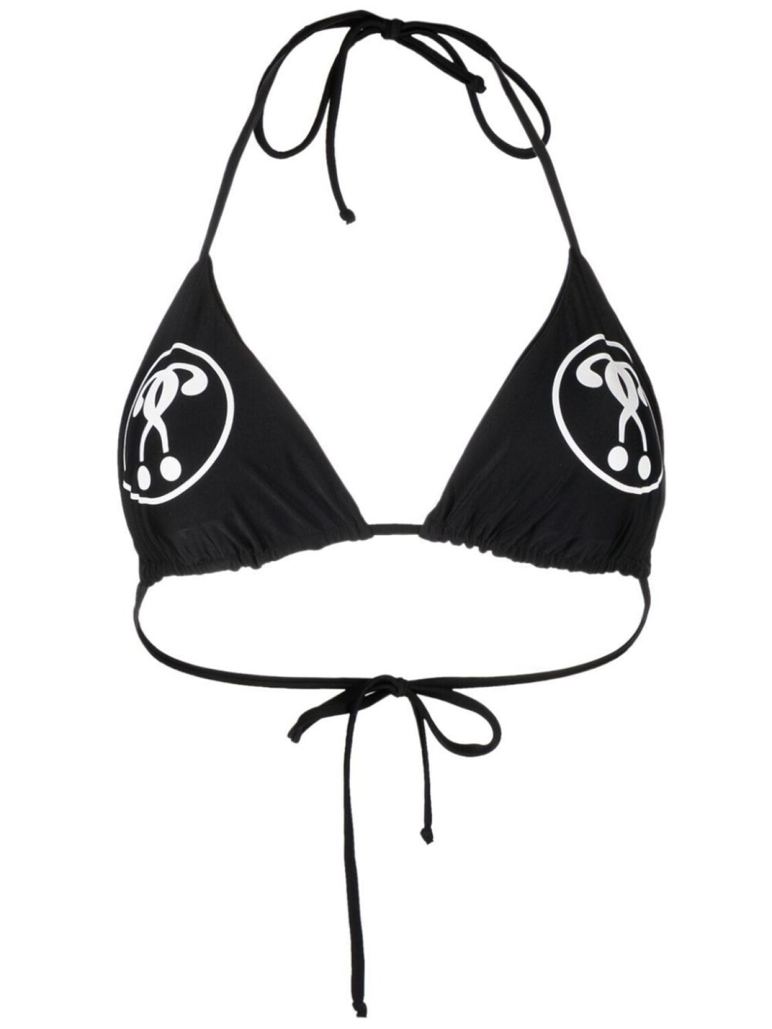 

Moschino лиф бикини Double Question Mark, черный