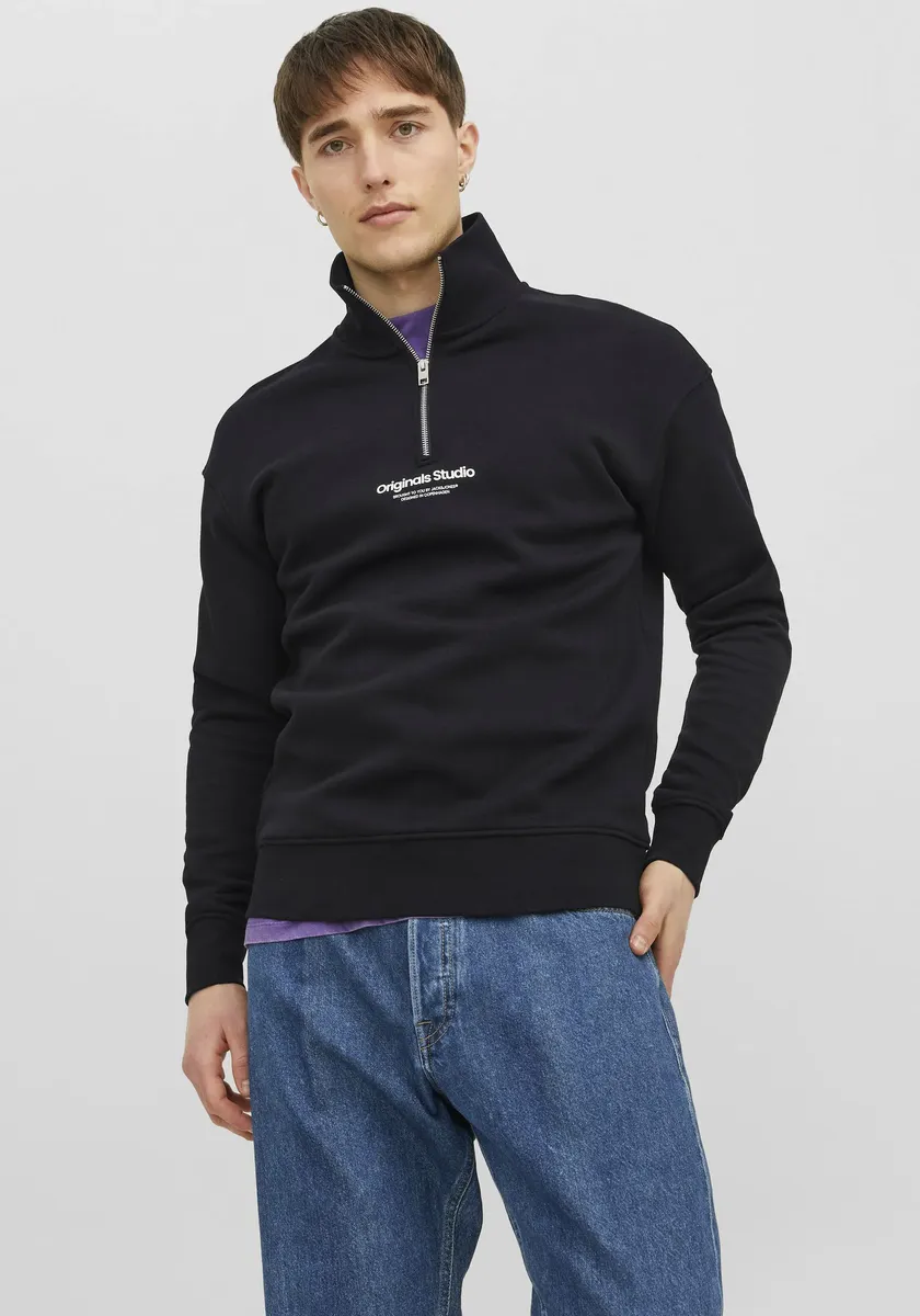 

Толстовка Jack & Jones "JORVESTERBRO SWEAT QUARTER ZIP HN NOOS", черный