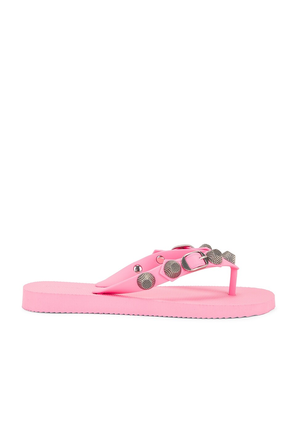 Сандалии Cagole со стрингами Balenciaga, цвет Light Pink & Silver