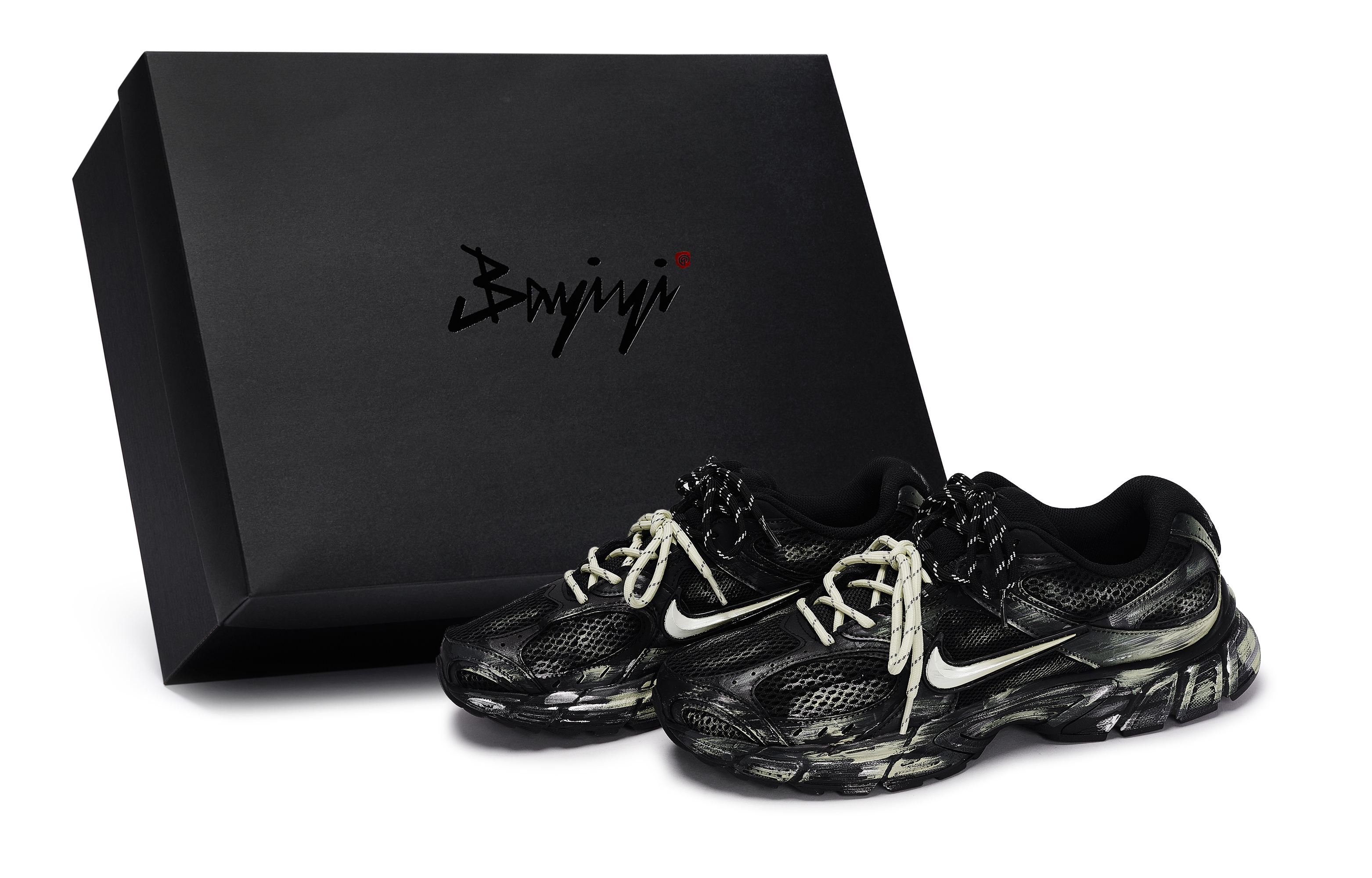 

Nike Кроссовки для бега V5 RNR с низким верхом, устойчивые к истиранию, мужские, черно-серебристые