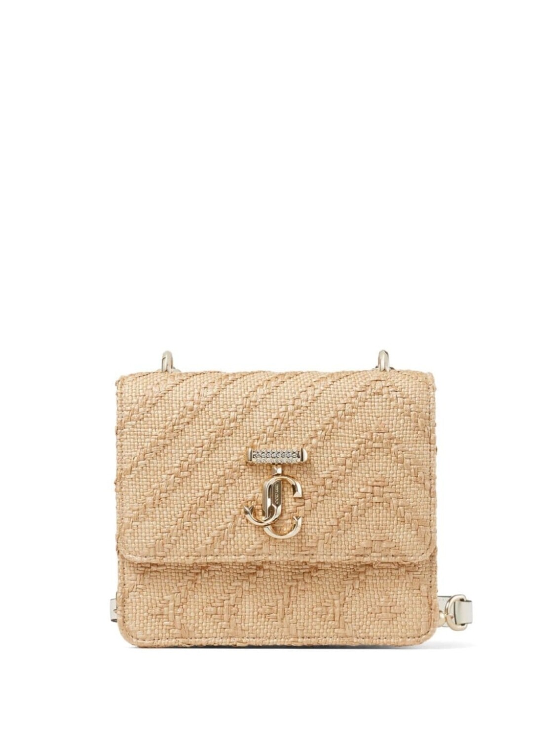 

Маленькая сумка Jimmy Choo Avenue из рафии, нейтральный цвет