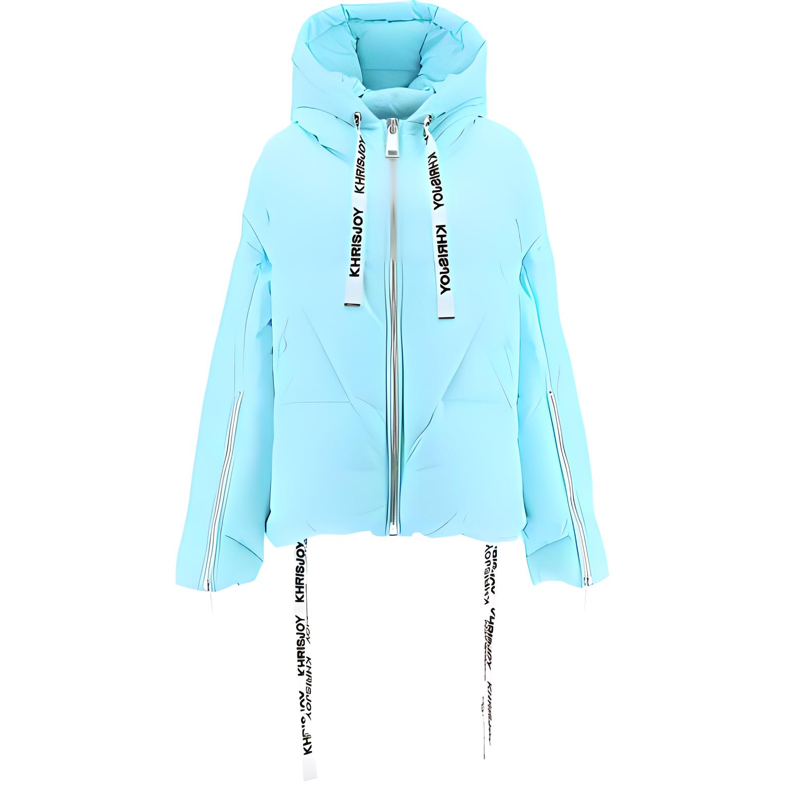 

KHRISJOY Женская флуоресцентная синяя пуховая куртка, Fluorescent Blue