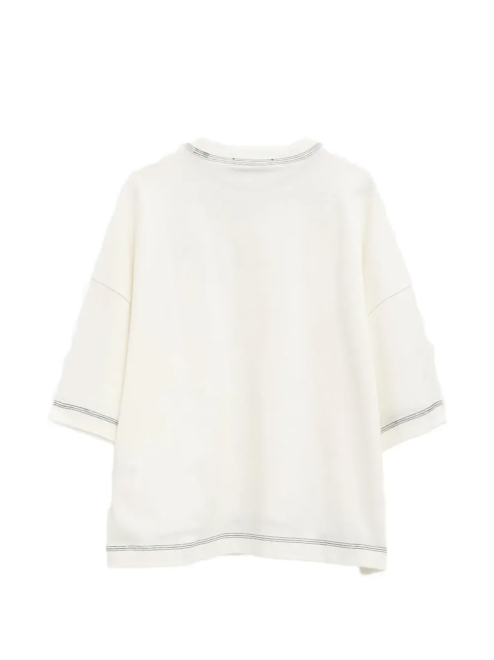 Футболка с контрастной строчкой Jacquemus, нейтральный — фото 2