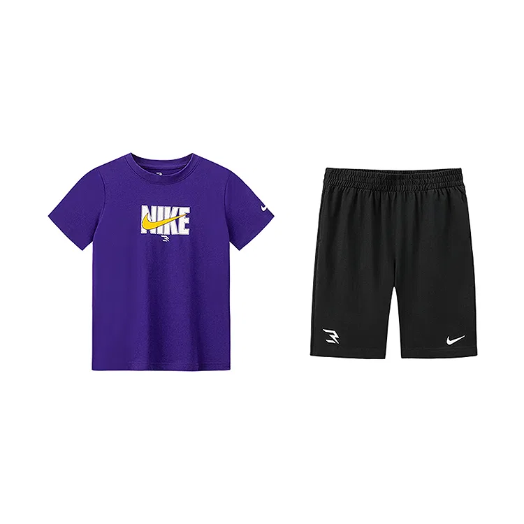 Повседневная спортивная летняя детская одежда Nike, Jet Black — фото 3