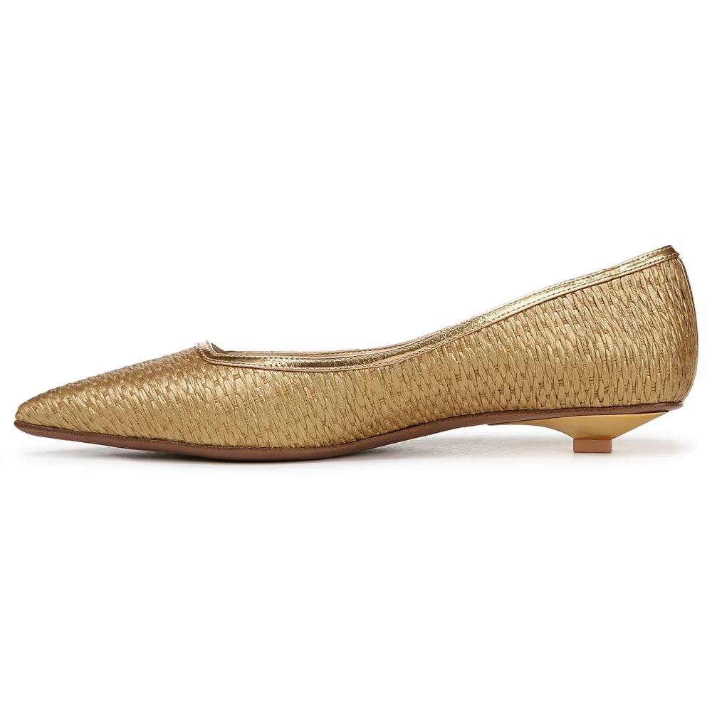 Туфли на низком каблуке Prella Franco Sarto, gold fabric — фото 4