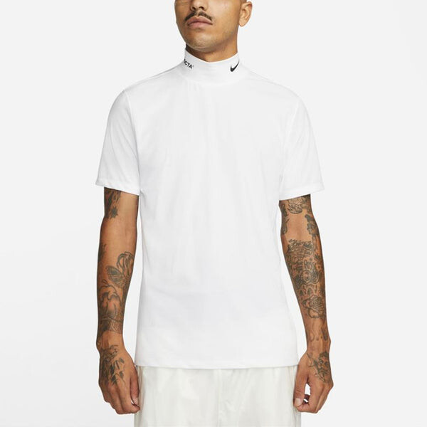 Футболка Nike x Drake NOCTA Golf Short Sleeve Mock Neck Top 'White', мультиколор — фото 4