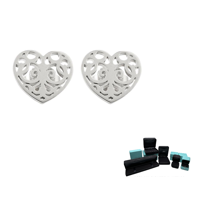 

TIFFANY & CO. Серьги-гвоздики из стерлингового серебра 925 пробы Unisex Silver