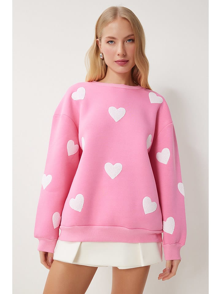 

Розово-белая толстовка Happiness Istanbul