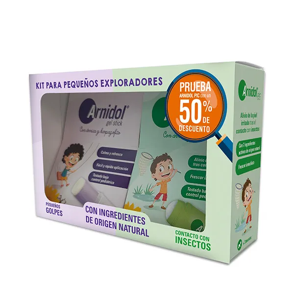 

Для мелких ударов и контакта с насекомыми Kit Pequeños Exploradores Arnidol, 1 UD