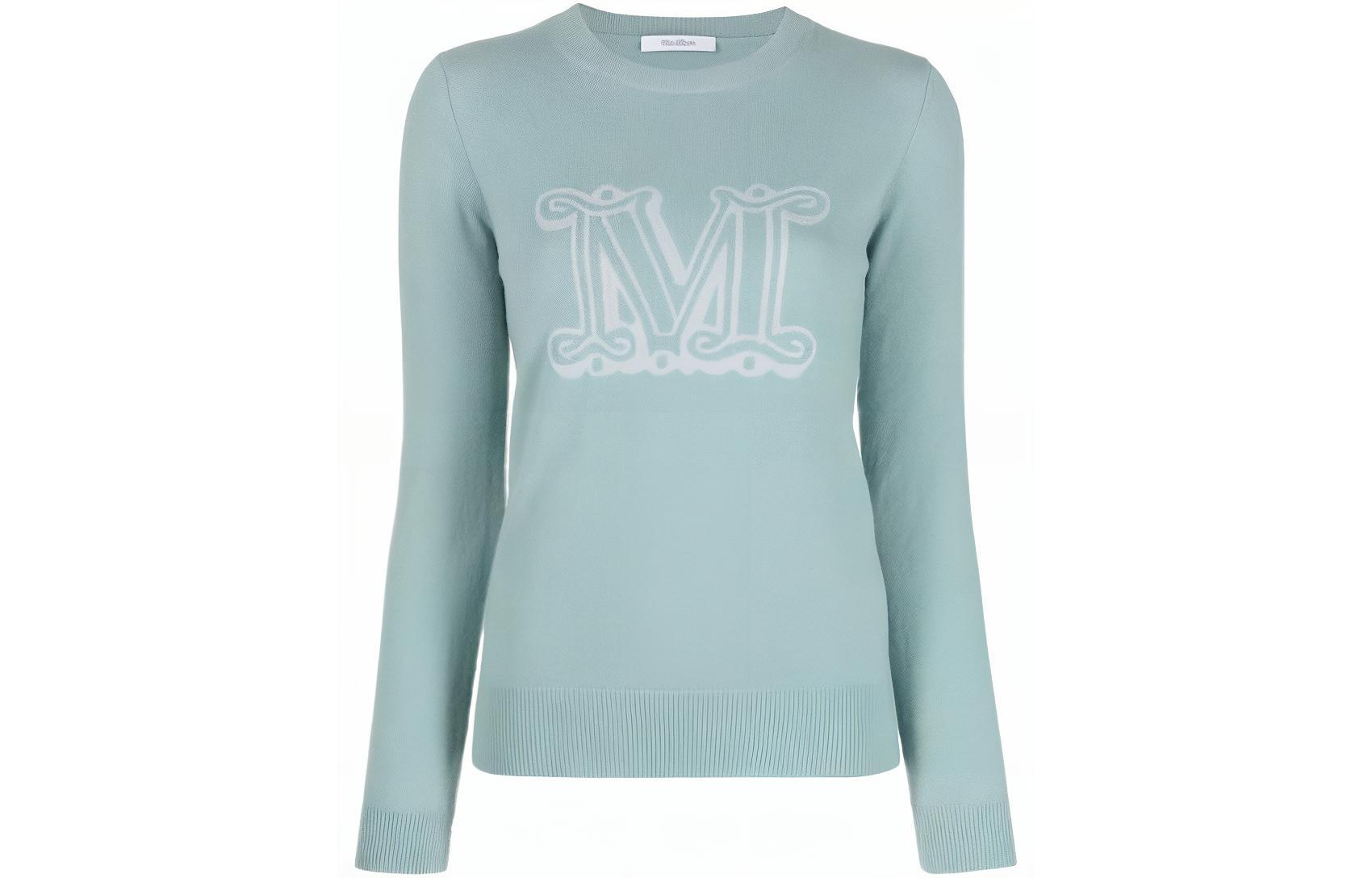 

Вязаный свитер с круглым вырезом MaxMara, зеленый