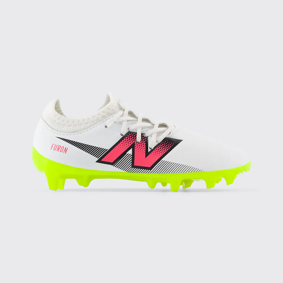 

Детские футбольные бутсы New Balance Furon V7 Dispatch JNR FG, белый/мультиколор