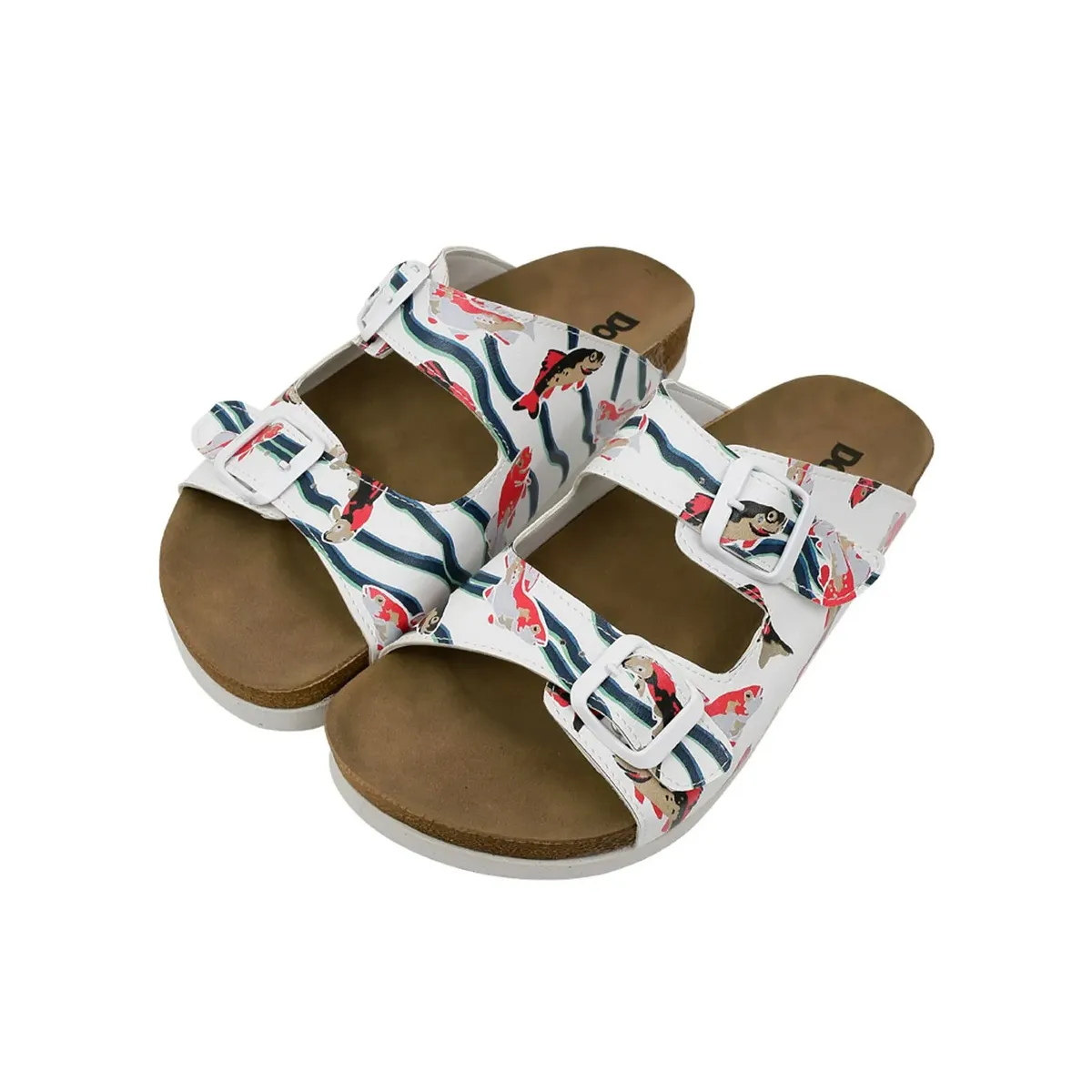 Мюли DOGO "Ladies Stella Koi World Vegan женские сандалии / сандалии /", Vegan, белый — фото 2