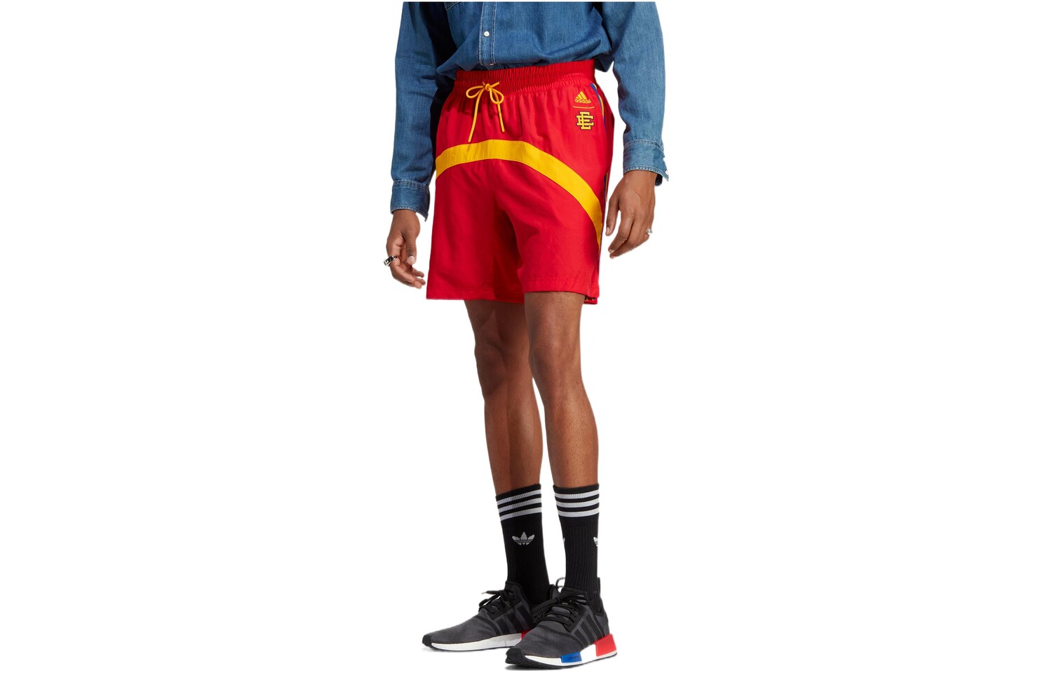 

Баскетбольные шорты мужские красные Adidas, красный