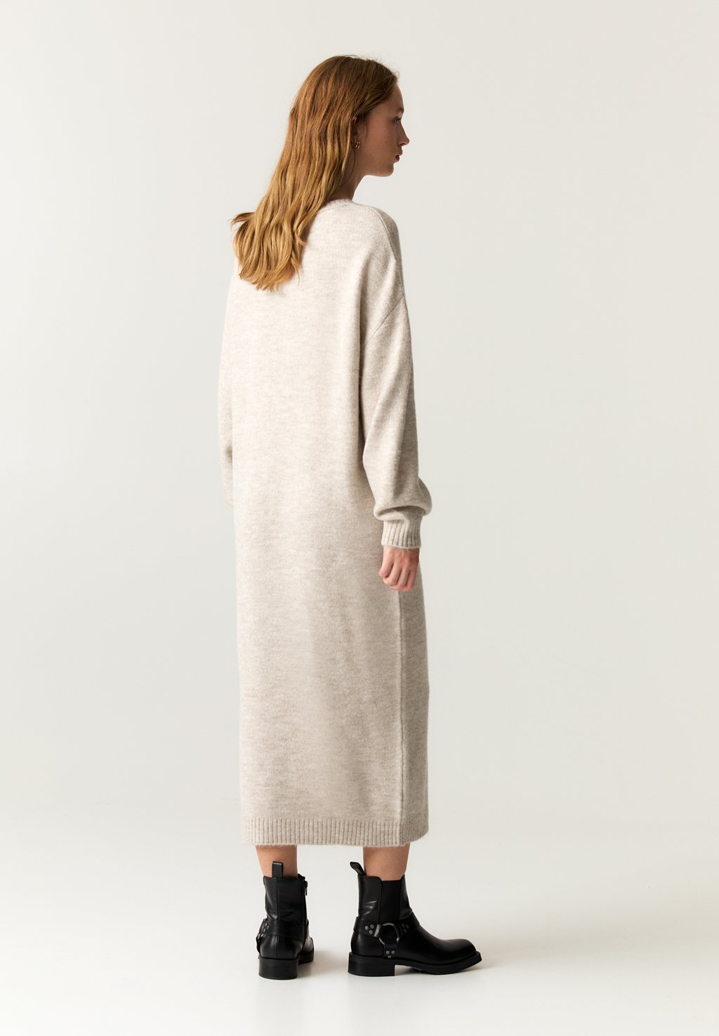 

Платье макси OVERSIZE PULL&BEAR, песочный