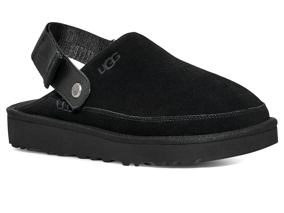 

UGG Goldencoast Clogs Мужские США 8 Черные Замшевые Слингбэки Повседневные Сандалии ZPO2181