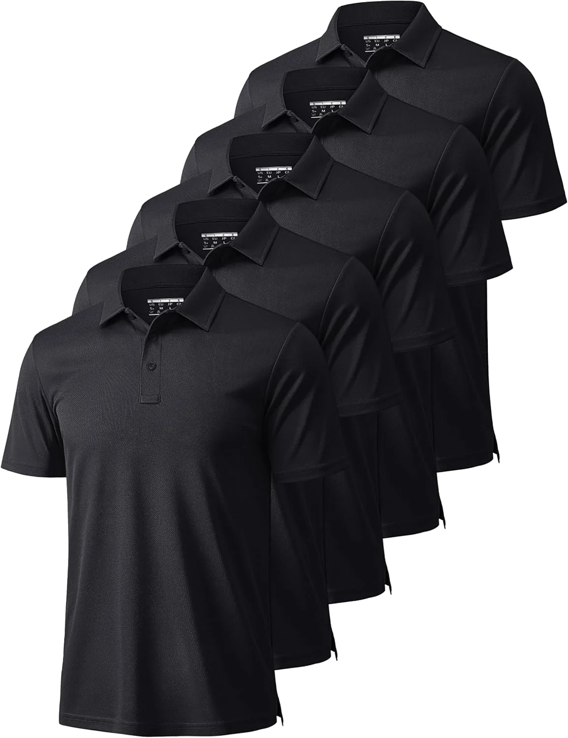 

MAGCOMSEN 5 Pack мужские поло с коротким рукавом Quick Dry Moisture Wicking