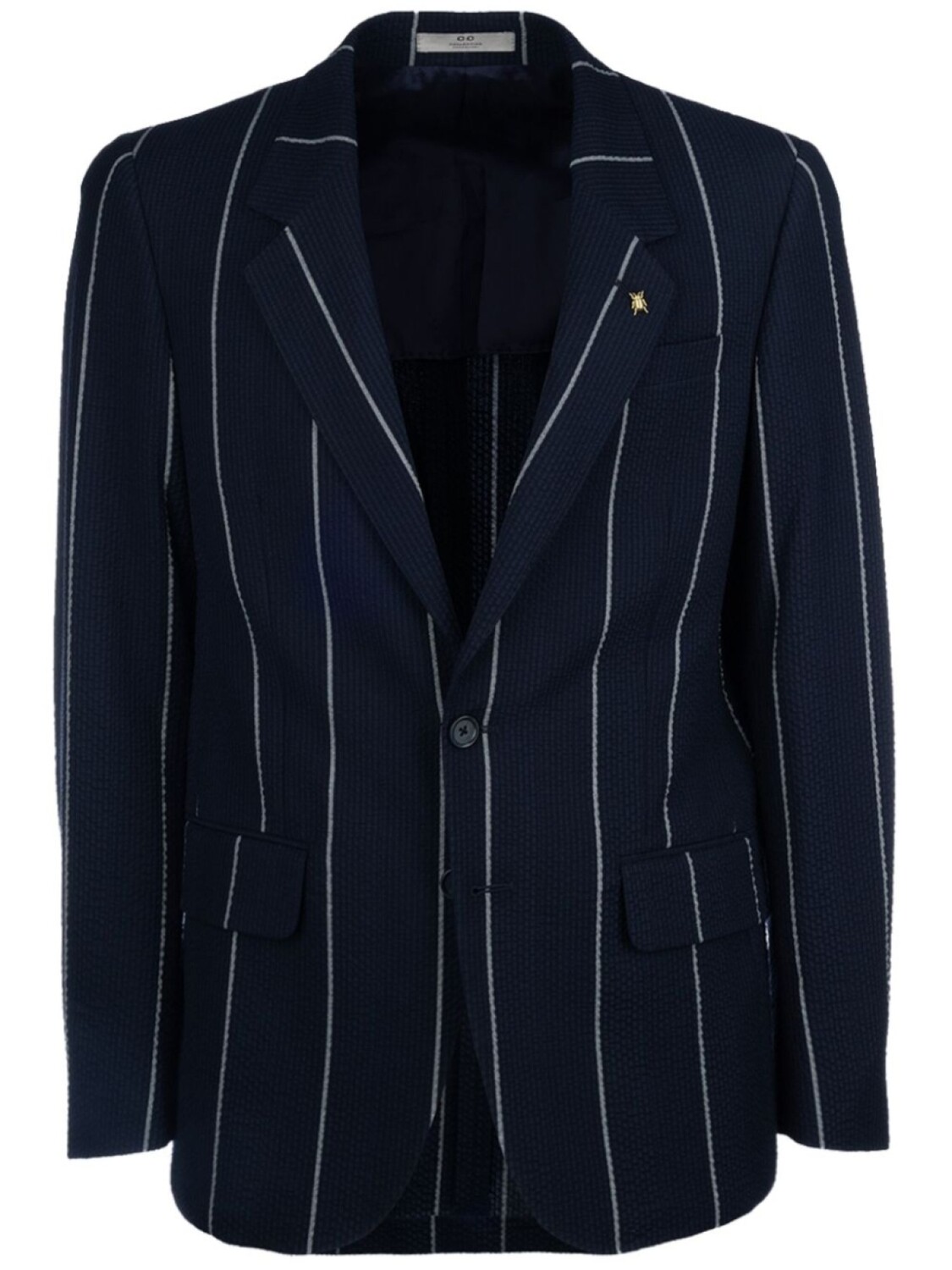 

Полосатый блейзер Corneliani, синий