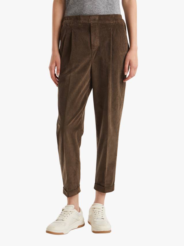 

Зауженные брюки с манжетами на щиколотках Benetton, Brown