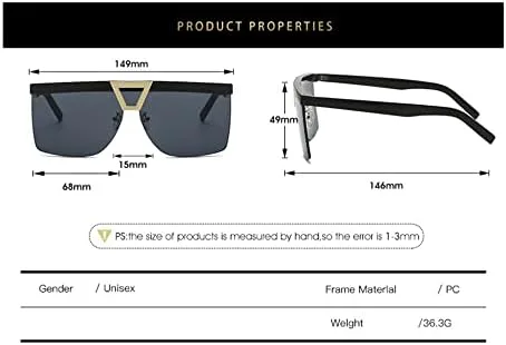 

Солнцезащитные очки без оправы для женщин, прозрачные, с градиентным переходом, мужские солнцезащитные очки, женские очки с защитой от УФ-излучения UV400 MTZJH, Black