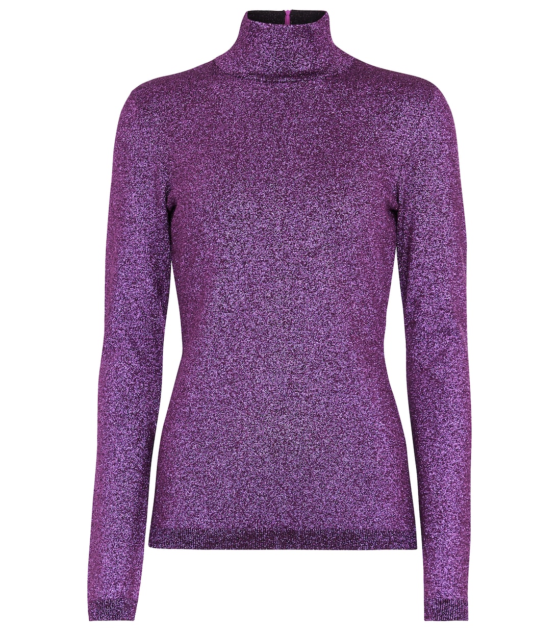 

Металлический свитер с высоким воротом Stella McCartney, Lilac