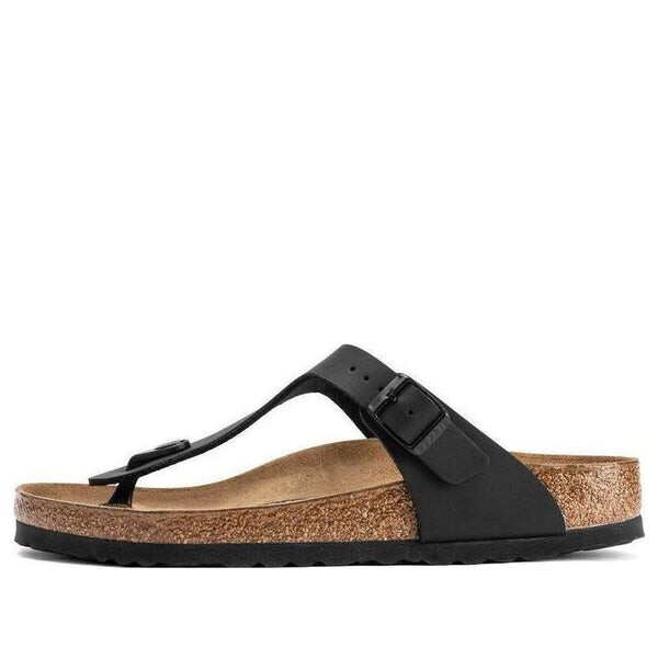 

Тапочки gizeh birko-flor narrow fit 'black' Birkenstock, черный