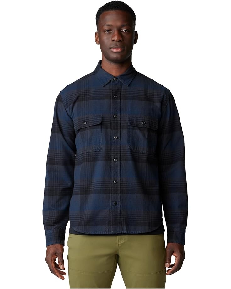 

Рубашка Mountain Hardwear Dusk Creek Flannel Long Sleeve Shirt, цвет Dark Storm Glasshouse Plaid