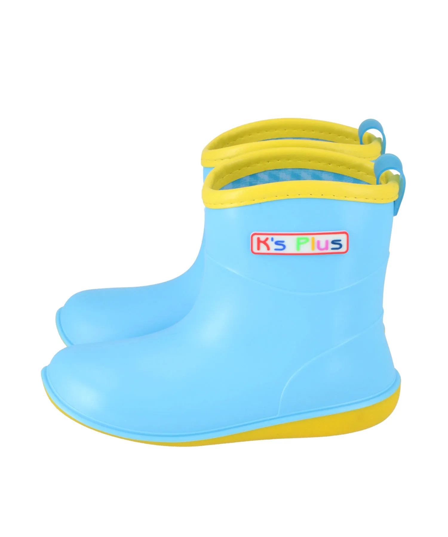 Детские резиновые сапоги Ks Plus с логотипом BACKYARD FAMILY жёлтые — фото 4