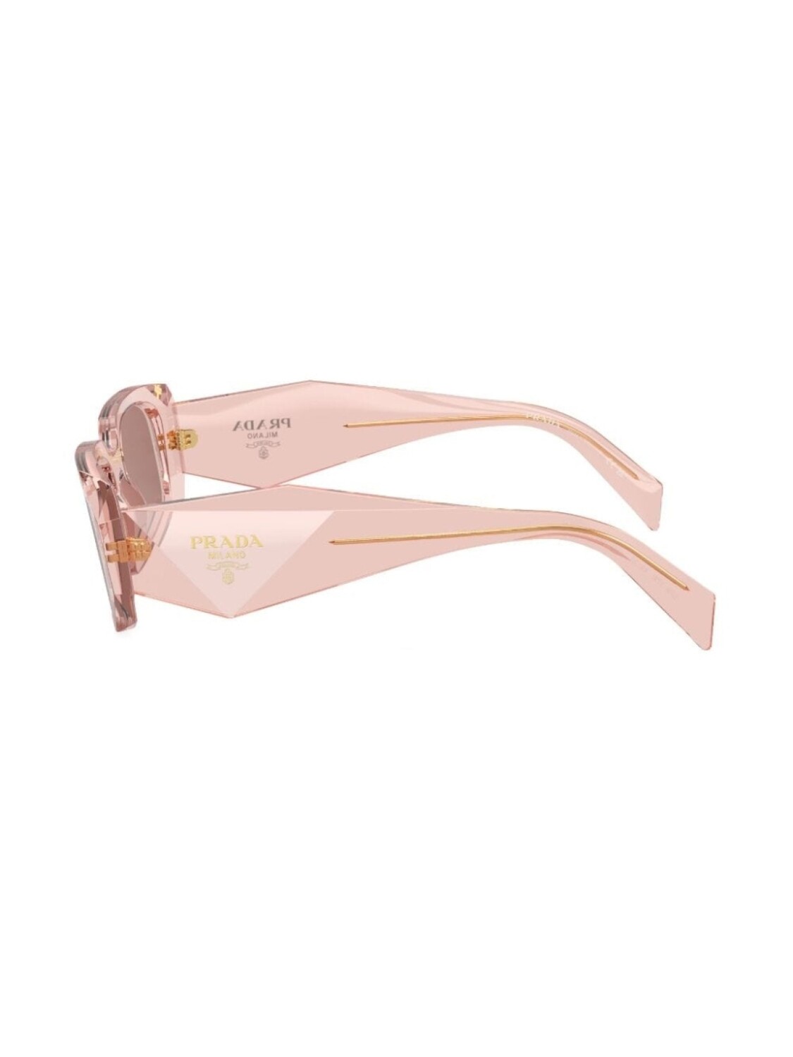 Prada Eyewear солнцезащитные очки Prada PR 17WS в овальной оправе, розовый — фото 3