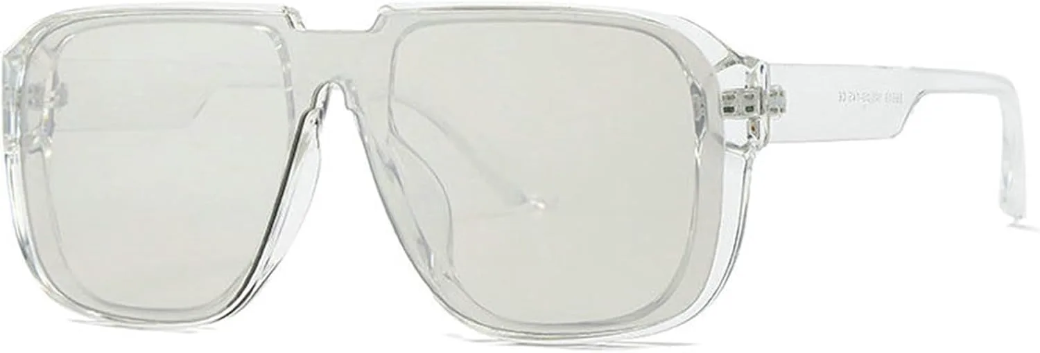 

Солнцезащитные очки Willochra Oversized Square Shield One Piece для женщин и мужчин, модные очки-пилот оранжевого цвета, солнцезащитные очки-маски, Silver